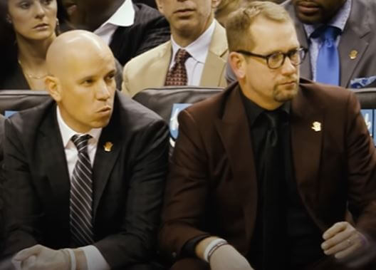 Nate Bjorkgren and Nick Nurse during their time together.